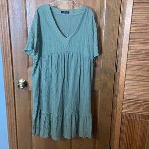 Emery Rose XL green babydoll textured dress